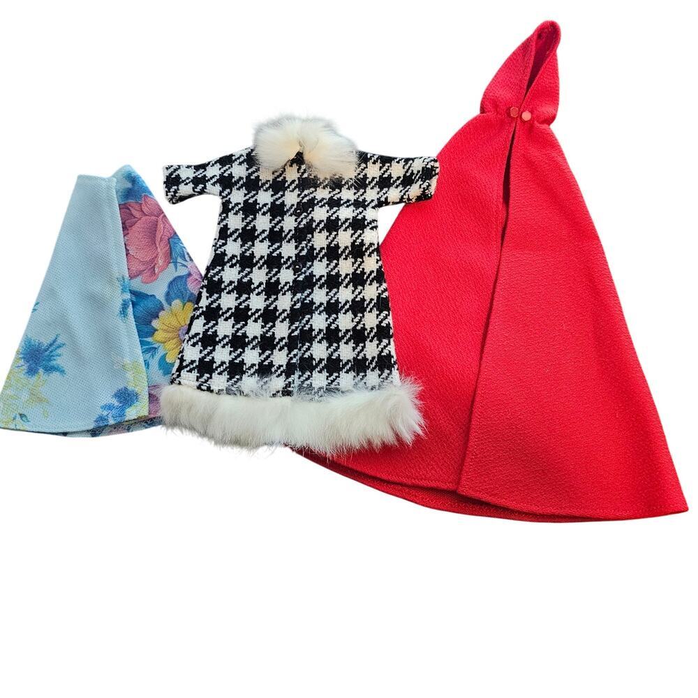 Barbie Handmade Outfits 70s Retro Doll Clothes Cape Jacket Coat Mod Preppy